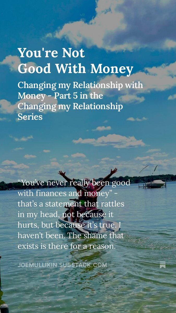 You're Not Good With Money 

open.substack.com/pub/joemulliki… 

#OMT
#OneMoreTime
#TellYourStory