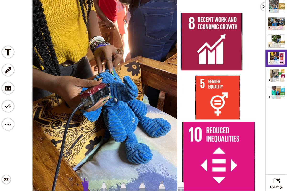 ElliePrimary1's tweet image. We used @Seesaw to match Blue Ellie’s latest adventure in Kenya to the Global Goals. #SDGs