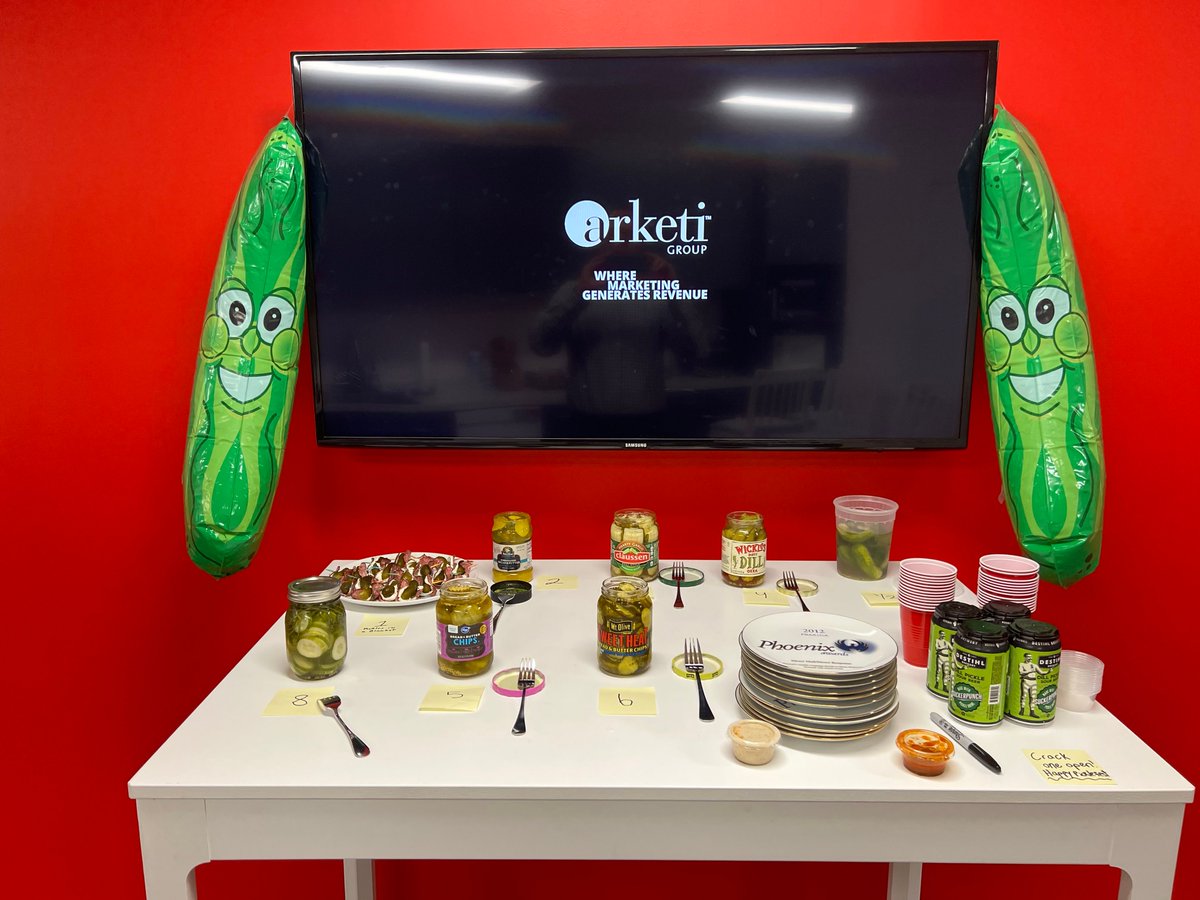 When it comes to pickles, we don’t dilly-dally around! Arketi recently hosted our first-but-likely-not-last Pickle Fest. We tasted our favorite homemade and store-bought pickles alike, which was a warm-up to Pickle Day Pt. II... stay tuned...

#onlyarketi
