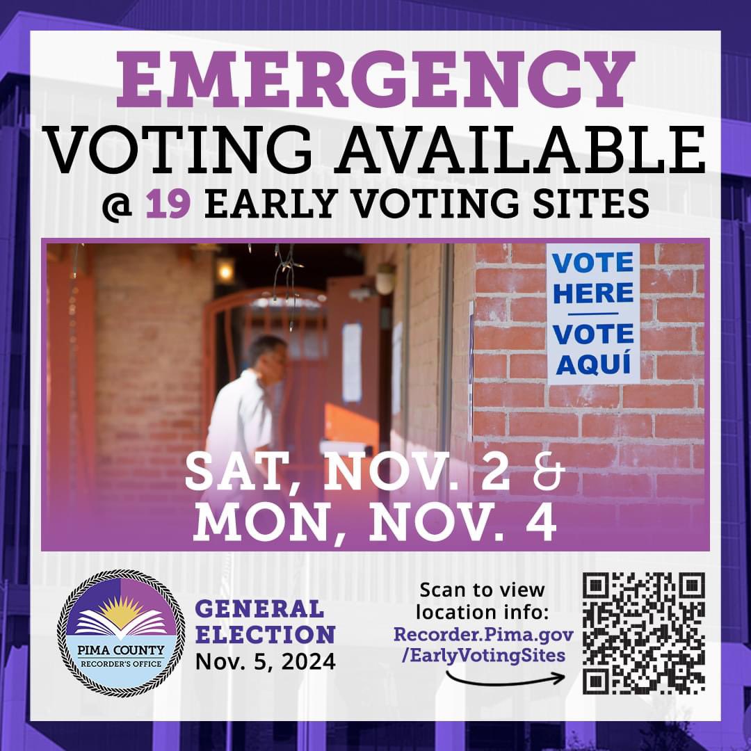GabriellaCKelly's tweet photo. Emergency Voting is open to any registered voter. The only change from “Early Voting” is that we’re required to ask you to sign an affidavit saying you had an emergency (pictured). However, we don’t ask you to explain your emergency and we encourage ANYONE to use this service. https://t.co/g8PxfqxkI3