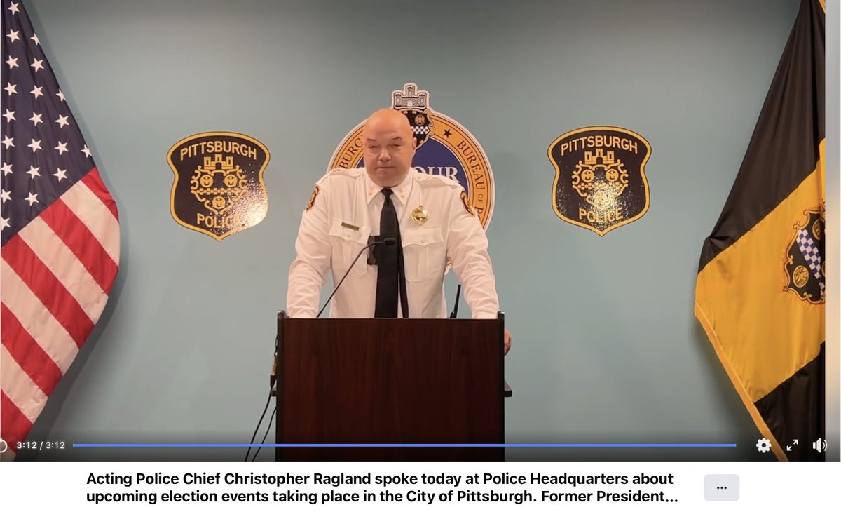 Kate_Hampstead's tweet photo. Acting Police Chief Christopher Ragland spoke today at Police Headquarters about upcoming election events taking place in the City of Pittsburgh.
https://t.co/WBZlnHwVDb https://t.co/pJ8CwYxvkn