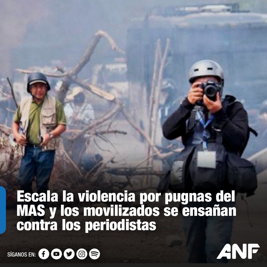 🔵#ANFPlus | #DerechosHumanos Los periodistas han sido víctimas de los enfrentamientos, a veces entre civiles, y en otras entre bloqueadores y policías.
Lea la nota aquí 👉acortar.link/wcaUQJ