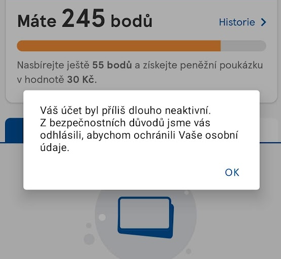 Jdete po čase do <a href="/Tesco/">Tesco</a> a chcete zaplatit. Odemknete telefon otiskem prstu. V tesco appce jste sice přihlášení, ale oni vás odhlásí, aby vás "ochránili" před vašimi vlastními osobními údaji. To je opravdu neskutečně k nasrání...