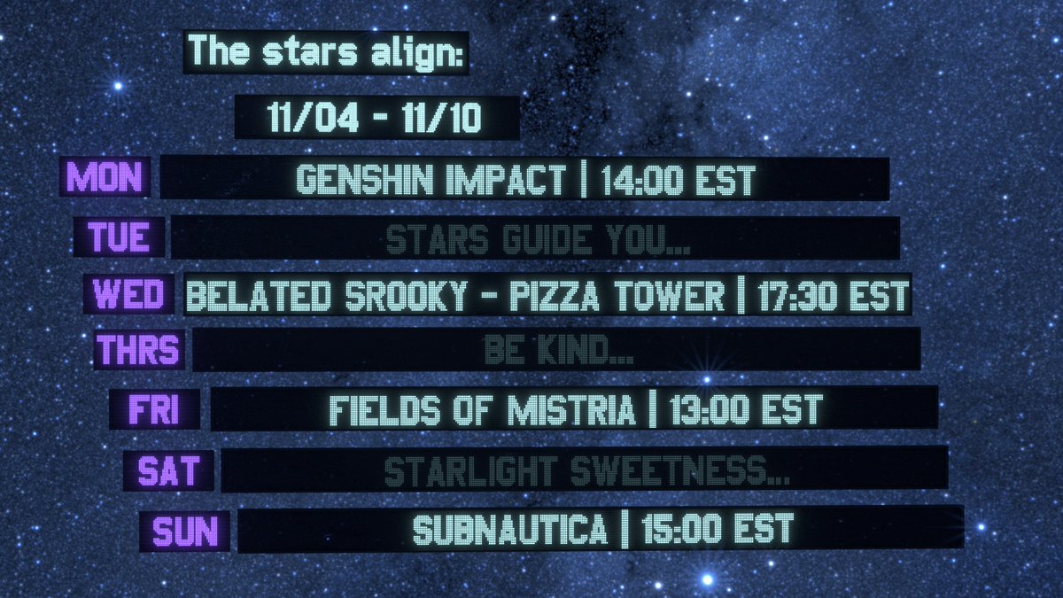 What's this?? A schedule?? 

That's right. Moving is just about done!! So let's catch up, darlings! Got a lot to do and vibe!!