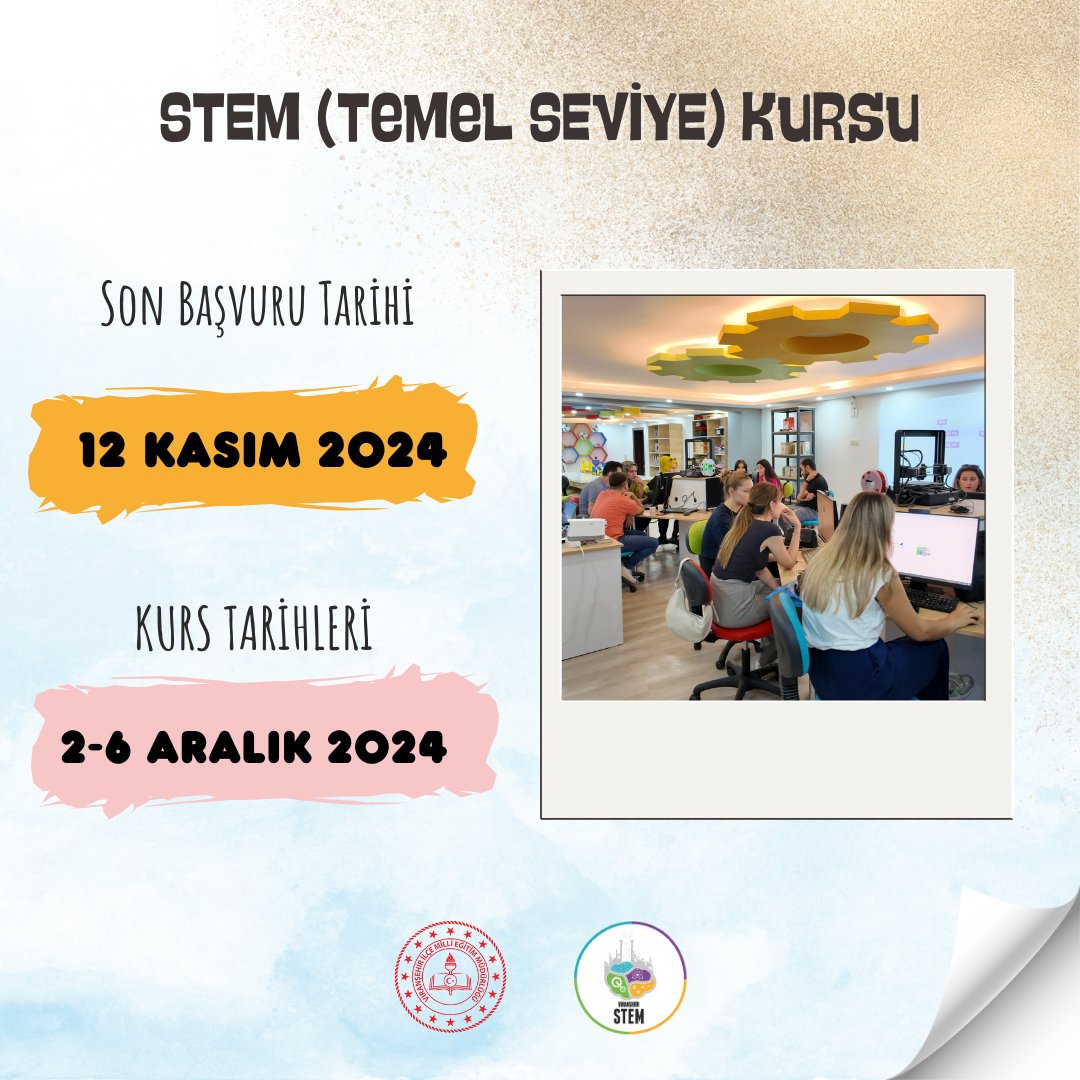 🚀 Viranşehir STEM Merkezi’nde Temel Seviye STEM Kursu başlıyor! 🚀
2-5 Aralık tarihleri arasında gerçekleşecek kursa son başvuru tarihi 12 Kasım. Bu fırsatı kaçırmayın ve hemen başvurun! 💡👩‍🔬👨‍🔬
#STEM #ViranşehirSTEM #EğitimdeFırsat #BilimVeTeknoloji 
<a href="/ViransehirMEM/">Viranşehir İlçe Milli Eğitim Müdürlüğü</a>