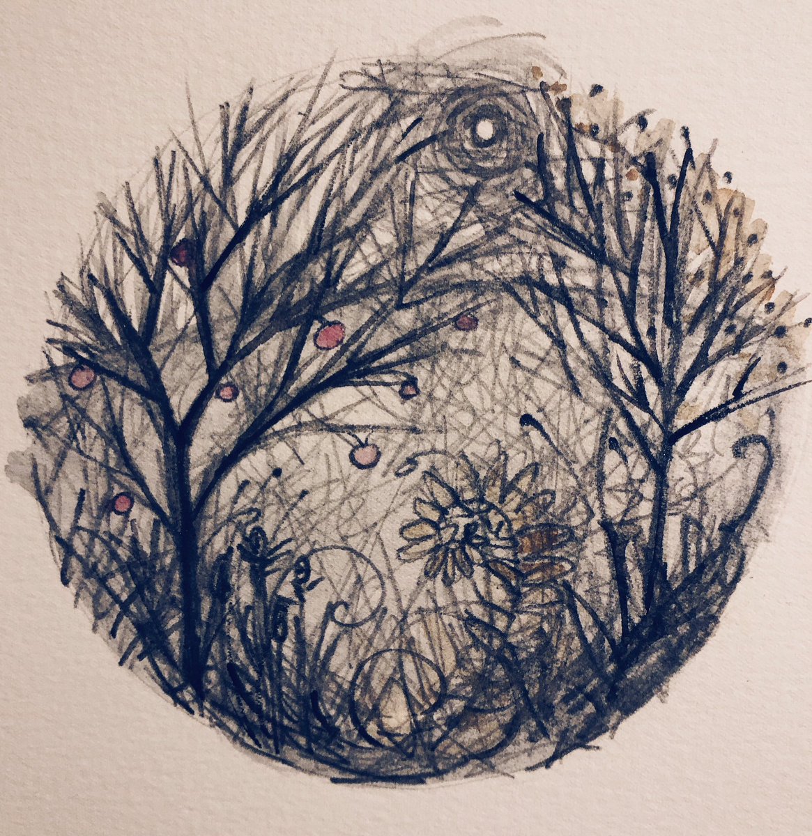 An inky,  appley day and two shop orders, hurray! 
witchmountain.co.uk