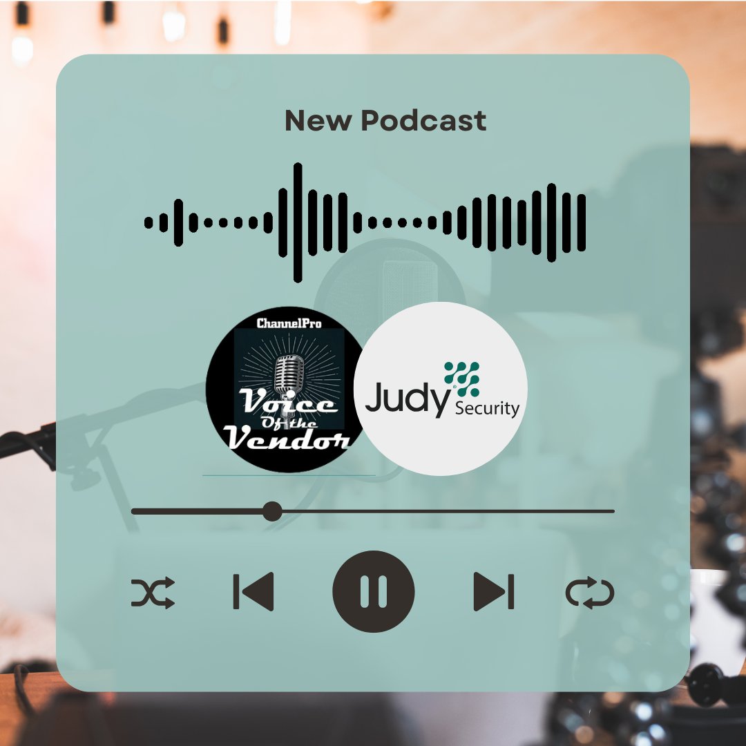 Judy_Security's tweet photo. Thank you, @ChannelProSMB, for hosting us on the Voice of the Vendor podcast at @KaseyaCorp's #DattoCon!

Judy Security's Brian Stoner shares how we offer simple packages for MSPs looking to provide comprehensive cybersecurity protection to SMBs: https://t.co/eT0mmaREwk #MeetJudy https://t.co/uBlE2DxLXl