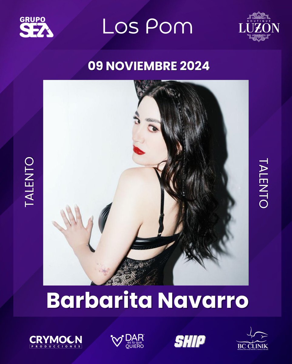 Presentación de Barbarita Navarro en la 4a edición de #LosPOM 2024

Siempre orgulloses de quienes somos, lo que hacemos y compartimos como comunidad LGBTTTIQ+ 🏳️‍⚧️🏳️‍🌈