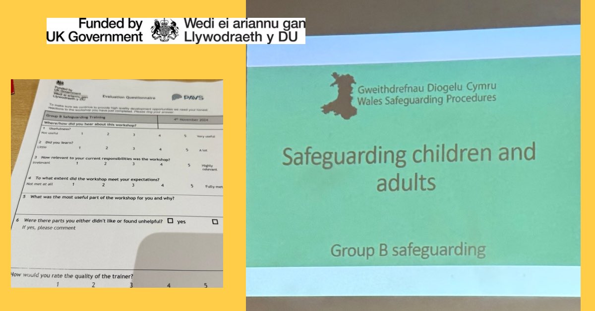 Stephanie Cross (@stephinhax) on Twitter photo Group B Safeguarding training attended today! Thanks to Danielle for being such a great trainer and for such informative, engaging training. <a href="/PembsPAVS/">Pembrokeshire Association of Voluntary Services</a> <a href="/PembsFRAME/">Pembrokeshire FRAME</a> and many other great third sector organisations! Group B Safeguarding training attended today! Thanks to Danielle for being such a great trainer and for such informative, engaging training. <a href="/PembsPAVS/">Pembrokeshire Association of Voluntary Services</a> <a href="/PembsFRAME/">Pembrokeshire FRAME</a> and many other great third sector organisations!