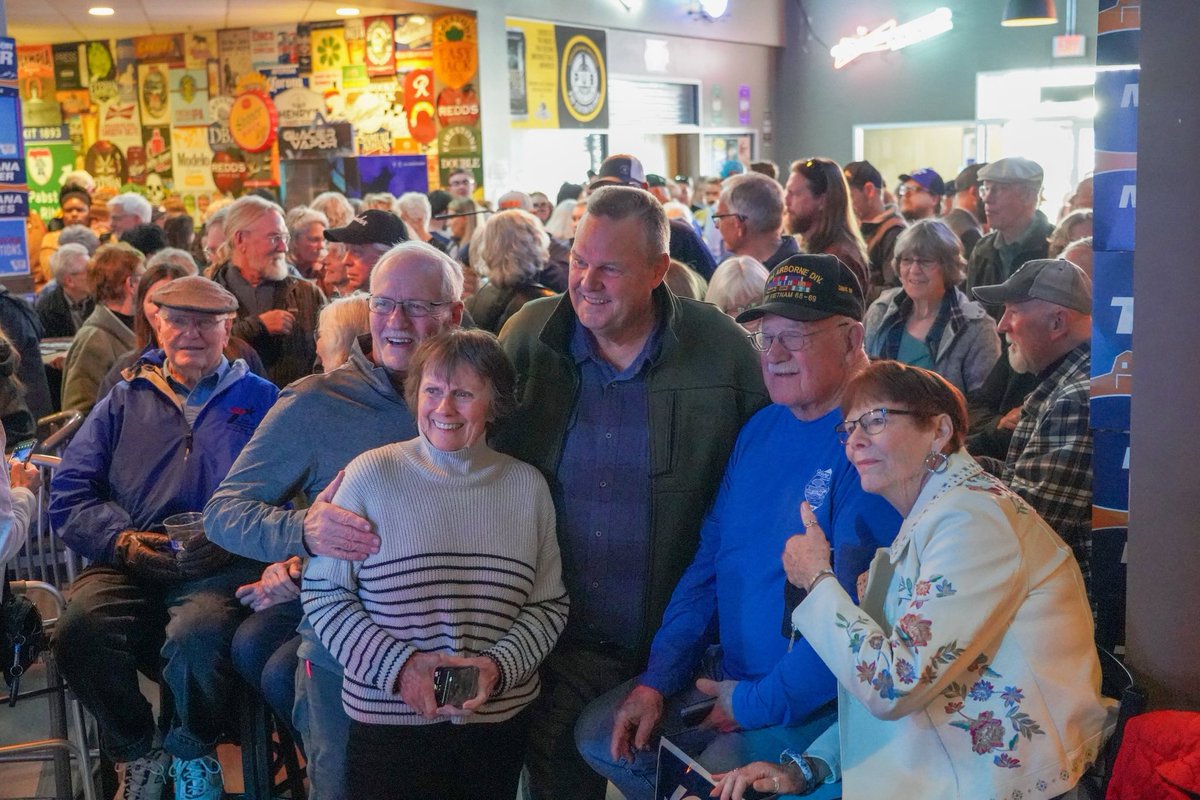 Jon Tester is barnstorming across the state to talk to Montanans – and they are FIRED UP to re-elect him tomorrow 🔥🤙