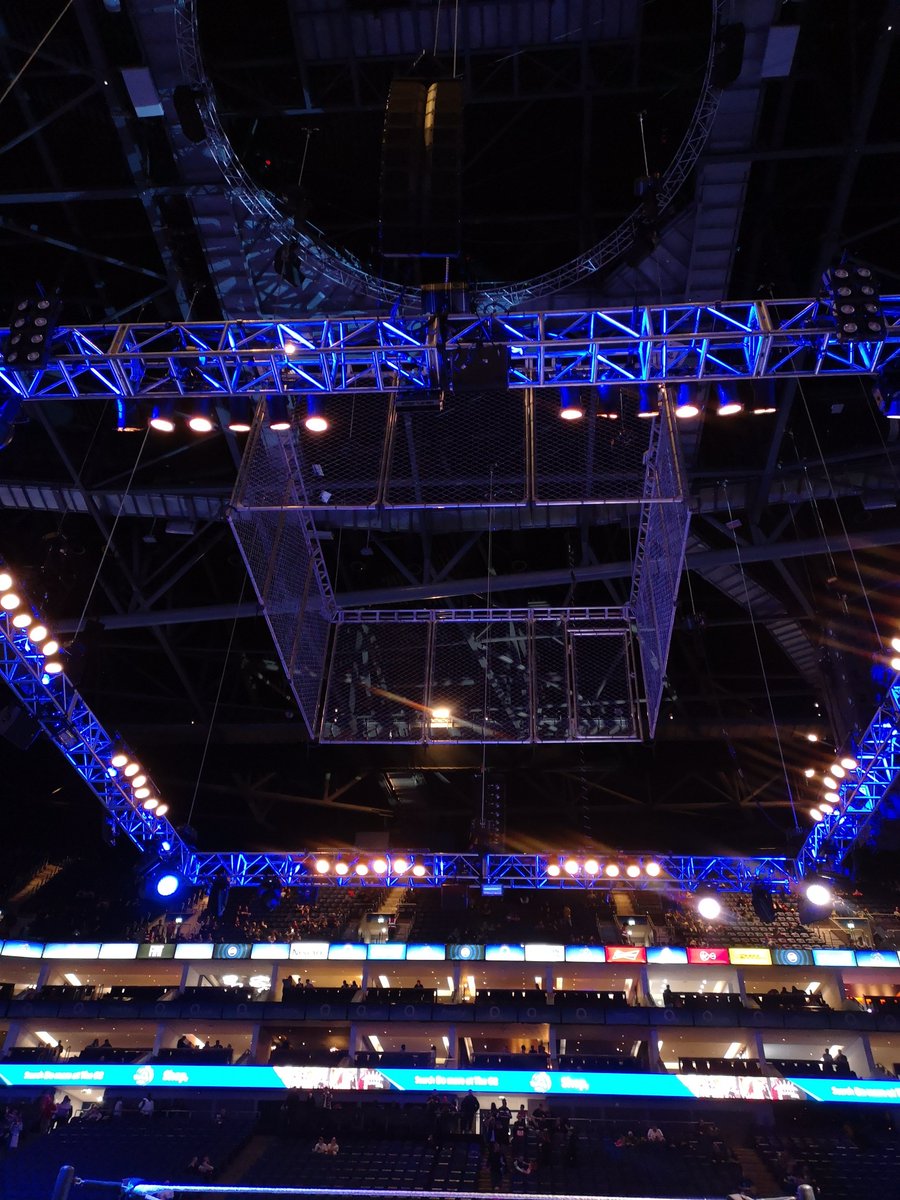 At the O2 in London for #WWELive 

Possible cage match?