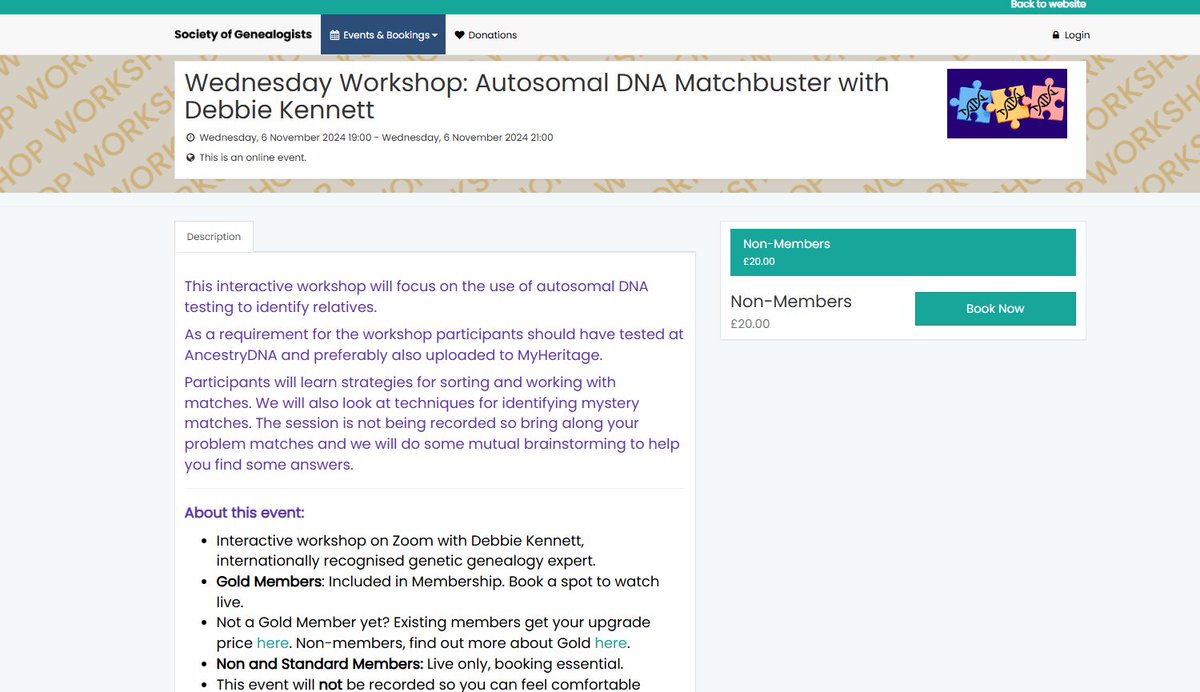 Are you struggling to work with your DNA matches? Come and join me this Wednesday for my autosomal DNA matchbuster workshop for the <a href="/SocGenealogists/">Society of Genealogists</a>  members.sog.org.uk/events/66229ca… #GeneticGenealogy