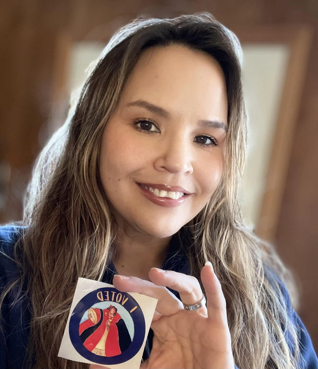 EchoHawk4AK's tweet photo. Thanks to all those who have already made it to the polls!  Today and tomorrow are the last two takes to make sure your voice is heard and the vision that you want to see for our communities is represented in the statewide conversation.
(Formline art credit: Miilgm Ts'amtii) https://t.co/TAGD8pzDXW