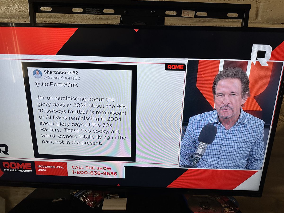 SharpSports82's tweet photo. Thanks for the read @JimRomeOnX Love the #jimromeshow !! Watching on #amazonprimevideo https://t.co/wldm4MeA0w