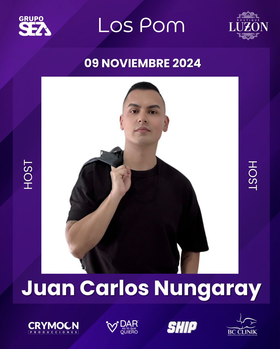 Juan Carlos Nungaray Host de nuestra 4a Edición de #LosPOM 2024

Siempre orgulloses de quienes somos, lo que hacemos y compartimos como comunidad LGBTTTIQ+ 🏳️‍🌈🏳️‍⚧️