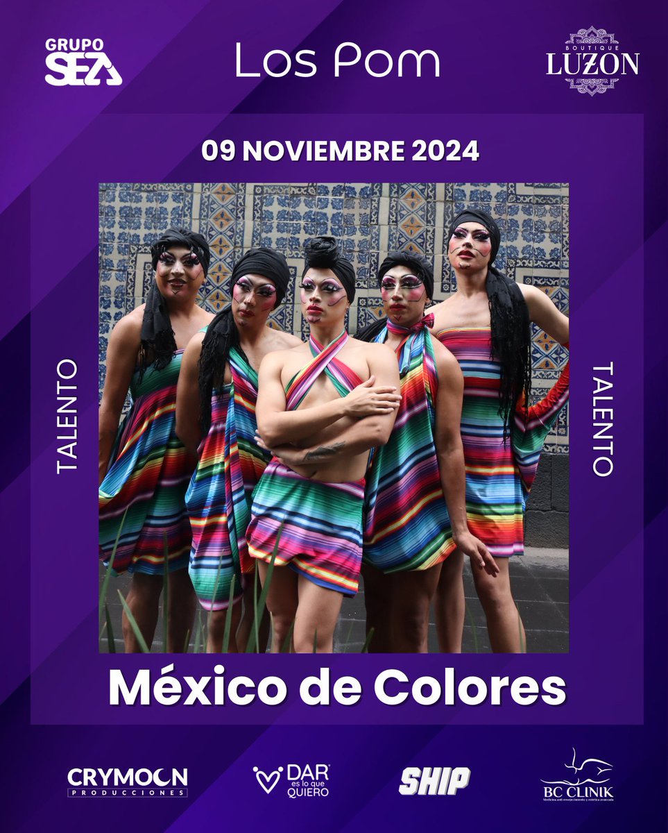 Presentación de <a href="/MEXICODECOLORES/">MEXICO DE COLORES</a>  en la 4a edición de #LosPOM 2024

Siempre orgulloses de quienes somos, lo que hacemos y compartimos como comunidad LGBTTTIQ+ 🏳️‍🌈🏳️‍⚧️