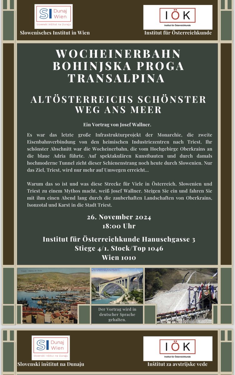 Mit dem Zug vom Triglav nach Triest, virtuell zumindest