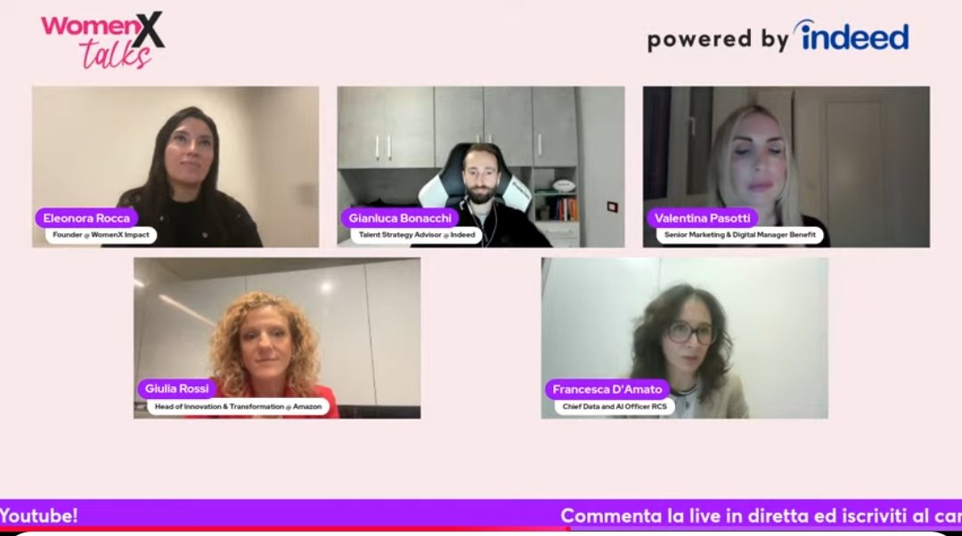 🎤Francesca D'Amato Group Chief Data &amp; AI Officer RCS

"L'AI non è solo il chat bot, ma è molto di più! Sta cambiando i processi produttivi di settori importanti come la medicina. Bisogna essere aperti al ruolo cruciale che avrà l'AI"

#womenxtalk