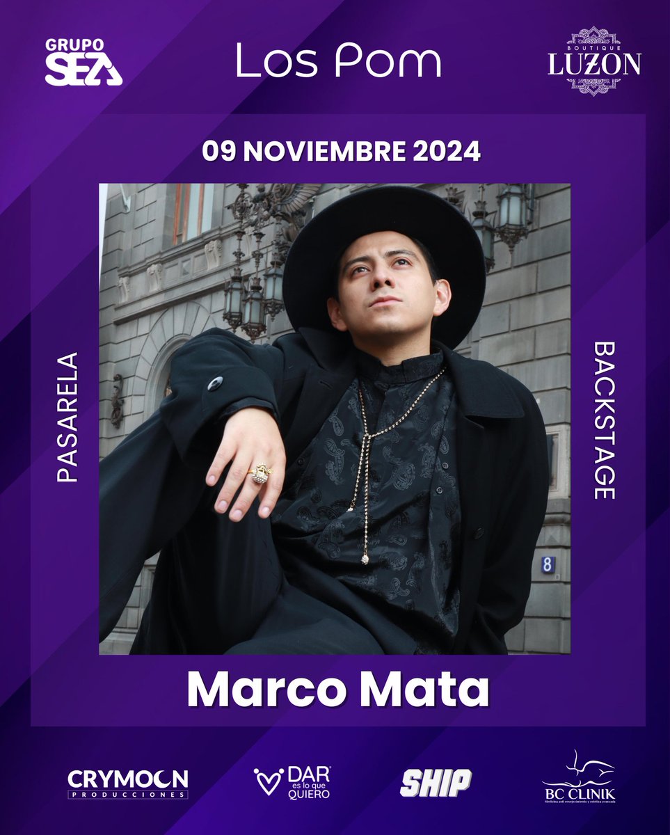Marco Mata en la Pasarela y Backstage de nuestra 4a Edición de #LosPOM 2024

Siempre orgulloses de quienes somos, lo que hacemos y compartimos como comunidad LGBTTTIQ+ 🏳️‍🌈🏳️‍⚧️