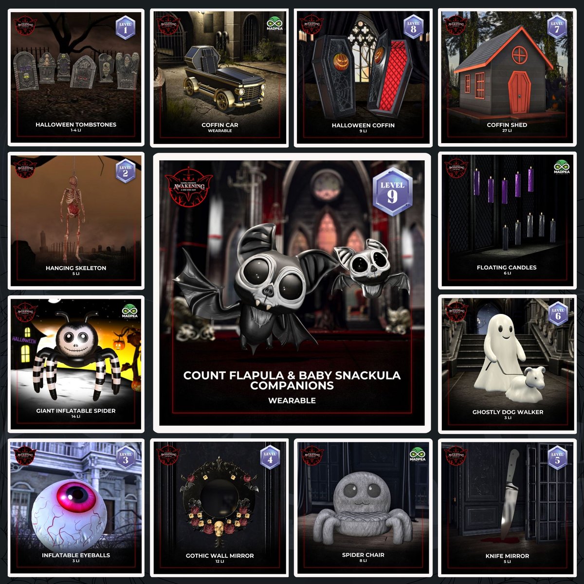 🌒🦇 The hunt may be over, but the Awakening Quests continue until November 6th Brave the dark mysteries, confront Prince Drakul himself, and uncover incredible prizes along the way.

maps.secondlife.com/secondlife/Mad…