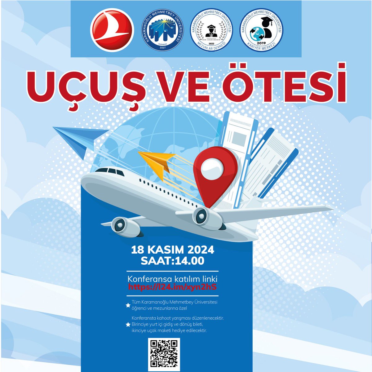 📆 18 Kasım Pazartesi
⏰ 14:00

👇 Konferans Linki 👇 
l24.im/xyn2hS

#kmülusengeleceksin