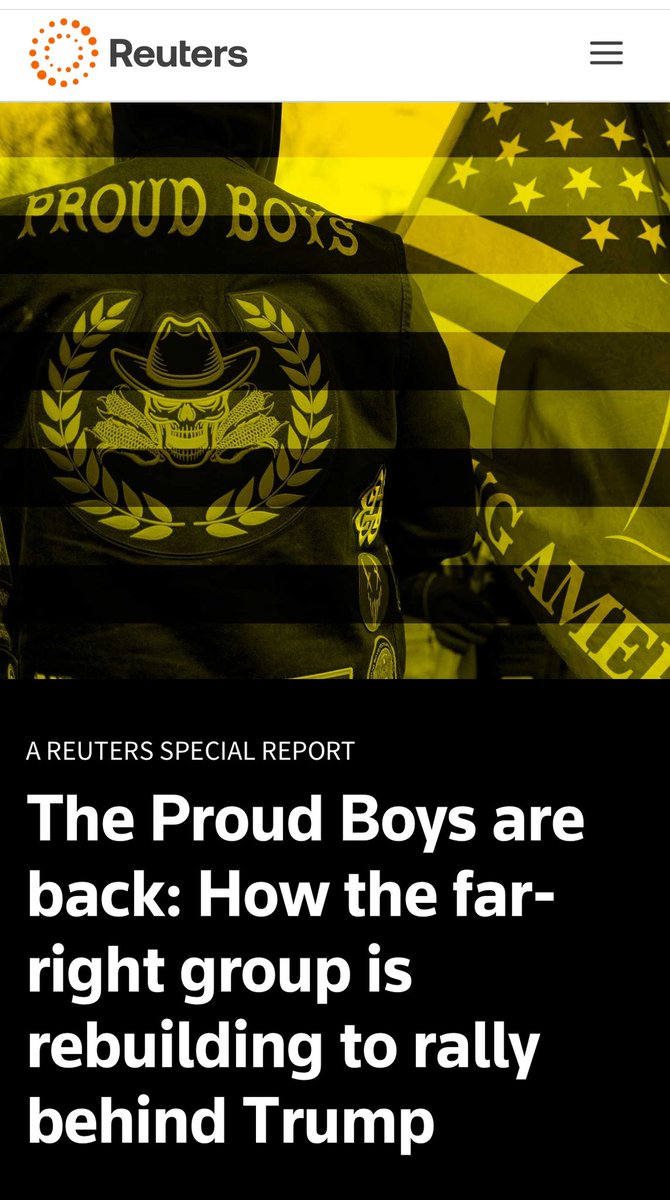 nancylevine's tweet photo. Has anyone from the Trump campaign explained why Donald has switched his hat to Proud Boys branding? Black and gold are the violent extremist group’s team colors. Is Donald now head of the Proud Boys domestic terrorism org?

@DHSgov: “If you see something, say something.”

#Vote https://t.co/BWE0k3nI2l