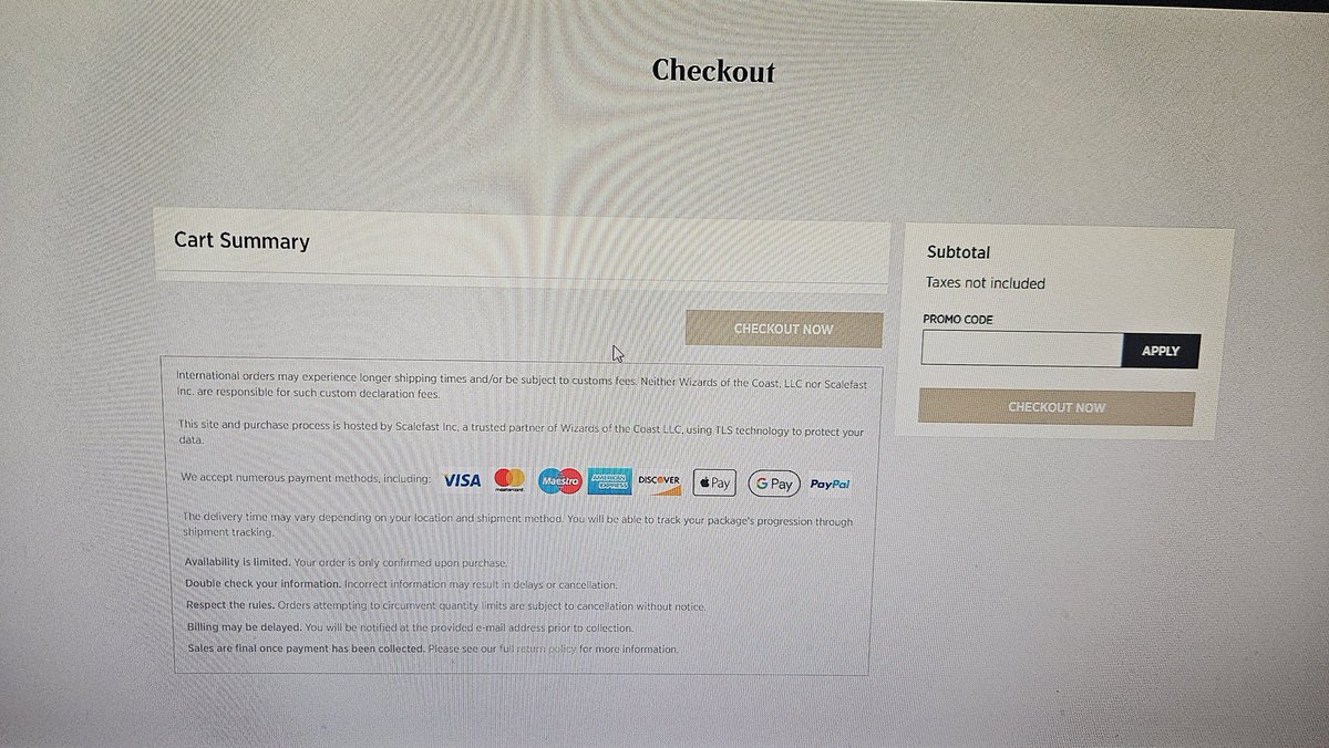 Channel_Colter's tweet image. Well sucks @MTGSecretLair I got in line immediately, waited for over an hour, and then when it's my turn, the cart is gone.
I don't know what I couldve done differently.