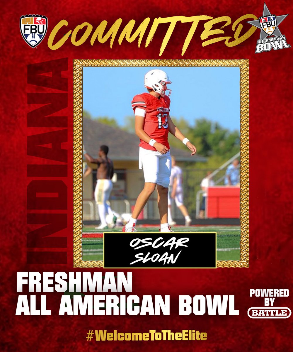 Football University (@fbucamp) on Twitter photo WELCOME TO THE ELITE 🌴
#FBUPathAlum Oscar Sloan has officially committed to play in the #FBUAllAmerican Bowl 2024 👀
See you in Naples, FL this December 🔥
Submit your nomination here 👇
footballuniversity.org/all-american-b…
#FBU #GetBetterHere
<a href="/OscarSloan18/">Oscar Sloan</a>
<a href="/PCSCNaples/">Paradise Coast Sports Complex</a>
<a href="/FBUAllAmerican/">#FBUAllAmerican</a> WELCOME TO THE ELITE 🌴
#FBUPathAlum Oscar Sloan has officially committed to play in the #FBUAllAmerican Bowl 2024 👀
See you in Naples, FL this December 🔥
Submit your nomination here 👇
footballuniversity.org/all-american-b…
#FBU #GetBetterHere
<a href="/OscarSloan18/">Oscar Sloan</a>
<a href="/PCSCNaples/">Paradise Coast Sports Complex</a>
<a href="/FBUAllAmerican/">#FBUAllAmerican</a>