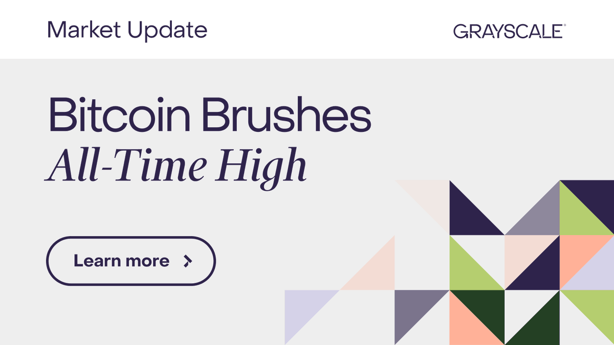 October saw #Bitcoin on the rise as U.S. election anticipation builds. While investor sentiment hints at shifting odds for the White House, Bitcoin ETPs experienced significant inflows—potentially boosted by hedge fund strategies.

Read the Market Update: grayscale.com/research/marke…