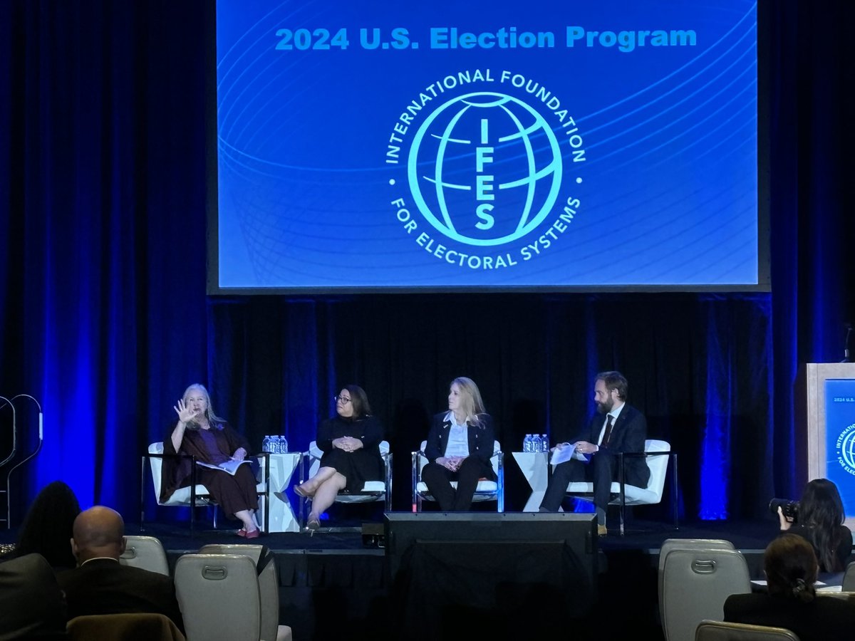 KolbAndrew's tweet photo. Tammy Patrick of @ElectionCenter_ - Election officials are under-resourced, understaffed, and under attack. #usep24 https://t.co/KFw1JaFNrk
