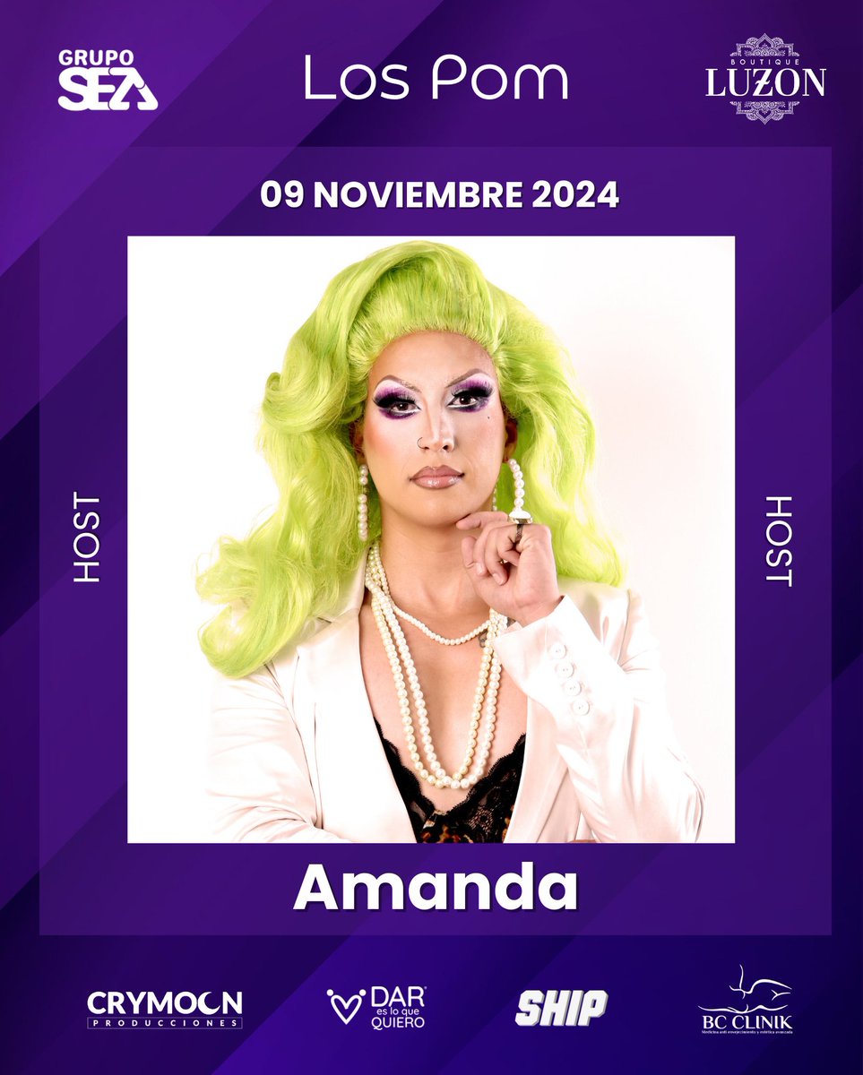 Amanda Host de nuestra 4a Edición de #LosPOM 2024

Siempre orgulloses de quienes somos, lo que hacemos y compartimos como comunidad LGBTTTIQ+ 🏳️‍🌈🏳️‍⚧️