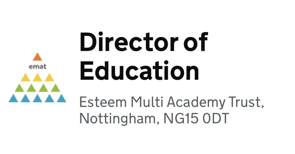 Clive Lawrence, OBE🎖 (@clivelawrence00) on Twitter photo 🌟🌟Vacancy - Please share🌟🌟
🔶🔸Director of Education (SEND/Special Schools)🔸🔶
<a href="/EsteemMat/">Esteem MAT</a> is looking for an experienced Headteacher/Executive Headteacher of a special school. Alternatively, someone with relevant experience of evaluating the performance of special schools 🌟🌟Vacancy - Please share🌟🌟
🔶🔸Director of Education (SEND/Special Schools)🔸🔶
<a href="/EsteemMat/">Esteem MAT</a> is looking for an experienced Headteacher/Executive Headteacher of a special school. Alternatively, someone with relevant experience of evaluating the performance of special schools