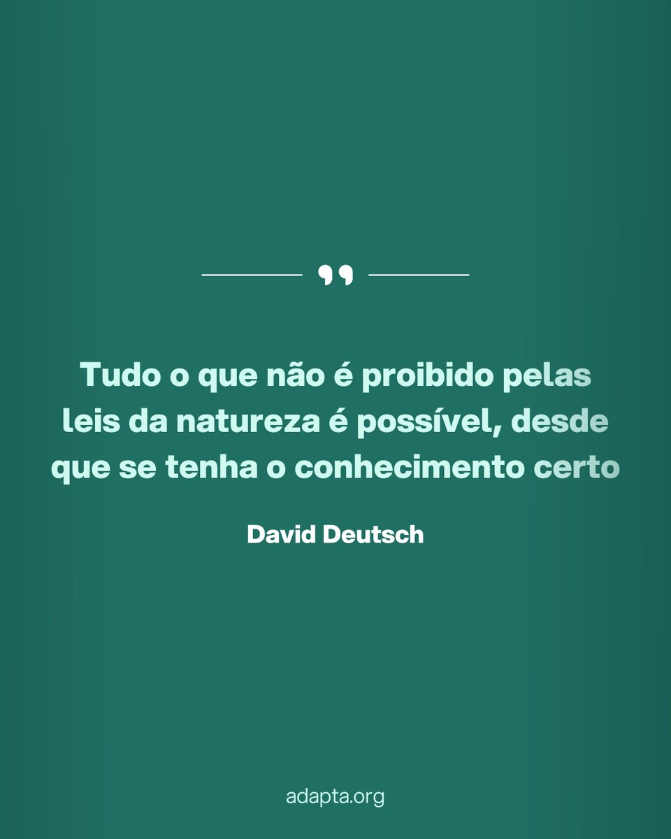 A frase de David Deutsch sobre possibilidades e conhecimento se encaixa perfeitamente com a lA generativa.

Essa tecnologia está mudando o jogo para empresas e empreendedores, abrindo portas que nem sabíamos que existiam.

Com o conhecimento certo, você pode transformar ideias em