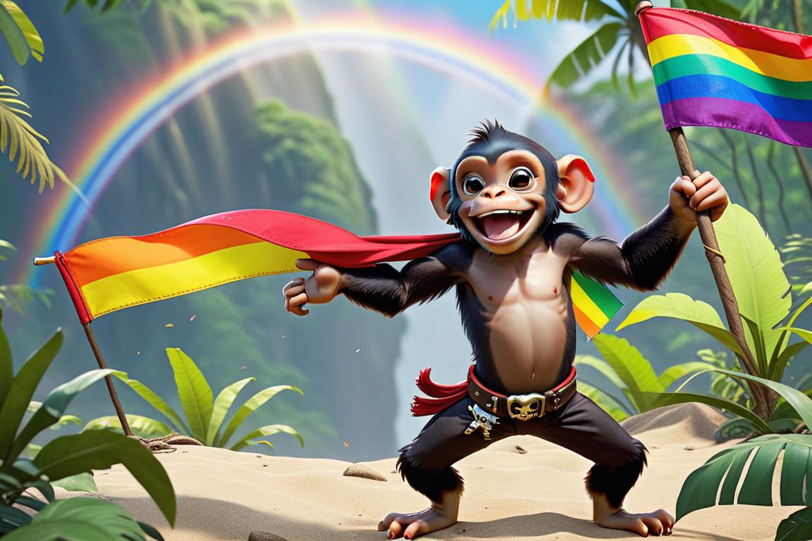Wir haben ja für unser Freizeit Resort #Monkeykingdom
einige Regeln aufgestellt. Die wichtigste Regel fehlt aber noch: Jeder soll ganz einfach Spaß haben, aber bitte beachtet: Über unserem Dschungel weht die #Regenbogenflagge - das heißt: Jeder ist willkommen so wie er ist.