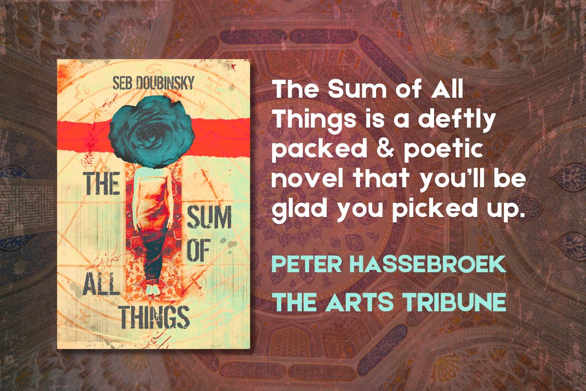 MeerkatPress's tweet image. Peter Hassebroek with THE ARTS TRIBUNE had this to say about Seb Doubinsky&apos;s THE SUM OF ALL THINGS! 

Full Review:  smpl.is/9tai5

Blog Tour:  smpl.is/9tai4

@SebDoubinsky #SebDoubinsky #ScienceFiction #Pubweek