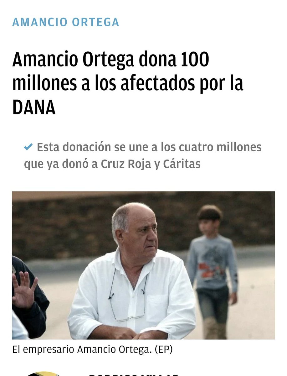 Esté hombre es de lo mejor que ha parido España. 

Gracias Amancio ♥️🫂