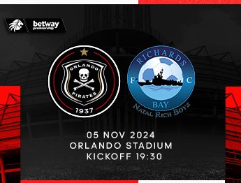GMC_OPFC_Branch's tweet photo. ☠️𝗙𝗜𝗫𝗧𝗨𝗥𝗘 𝗔𝗟𝗘𝗥𝗧☠️
📆 Tuesday 05 Nov, 2024.
⚽️ @orlandopirates 🆚 @RichardsBayFC_
🏟 @OrlandoStadium, Soweto
📺 @SuperSportTV 
🕗 19:30pm SAST
🏆 @Betway_za #BetwayPrem
🚎 R80 return, Deputure 17:30pm from the Clubhouse in Kagiso
☎️ 0792336508

#OnceAlways
#GMCB https://t.co/AOON9EqIsG