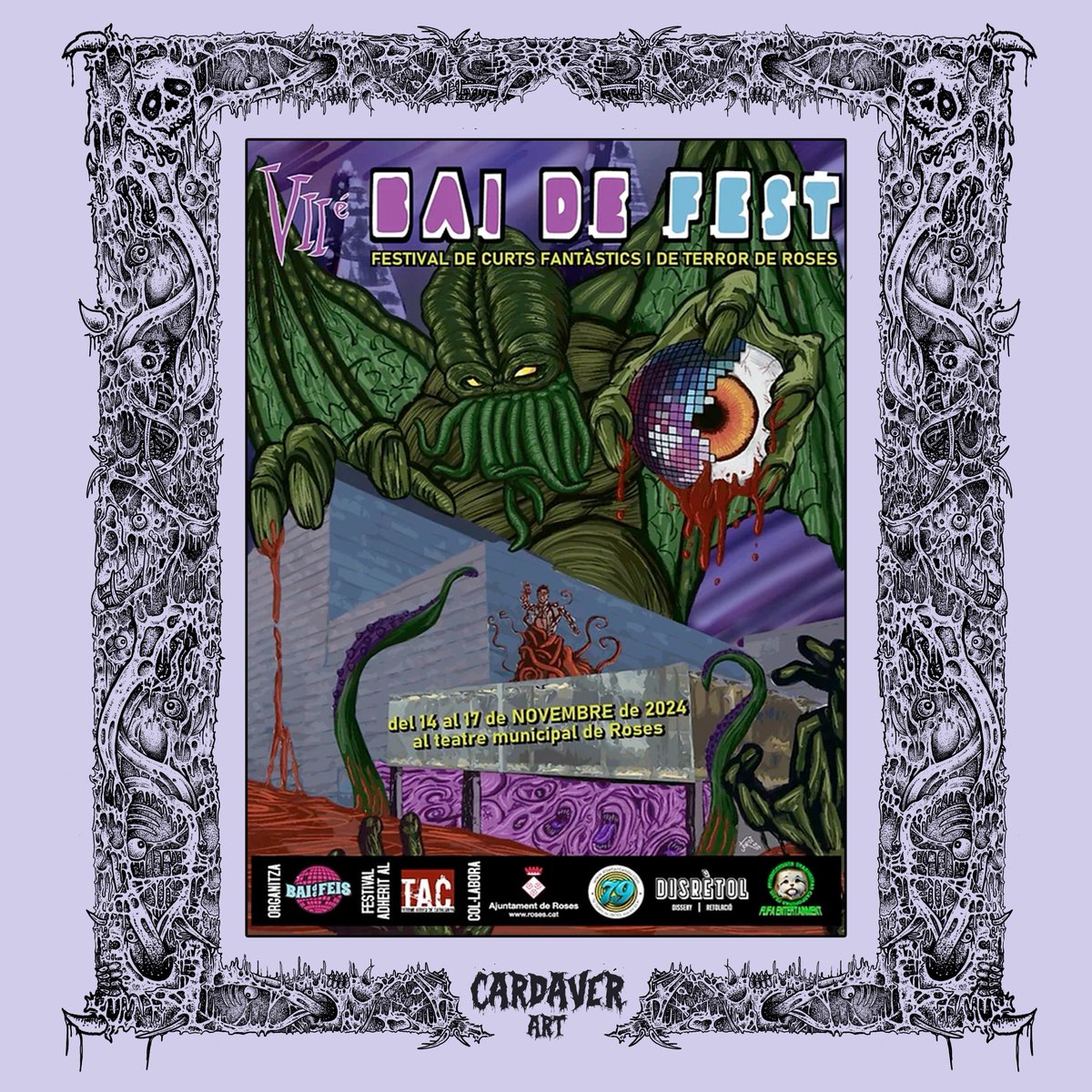 Carla (@lacardaver) on Twitter photo El sábado 16 de noviembre podréis encontrarme en el <a href="/BaiDeFest/">Festival BaiDeFest Roses</a>, el festival de cortos fantásticos y de terror de Roses. Llevaré ilustraciones, totebags, espalderas y alguna que otra cosita más... ¡ven a decir hola! 🖤 El sábado 16 de noviembre podréis encontrarme en el <a href="/BaiDeFest/">Festival BaiDeFest Roses</a>, el festival de cortos fantásticos y de terror de Roses. Llevaré ilustraciones, totebags, espalderas y alguna que otra cosita más... ¡ven a decir hola! 🖤