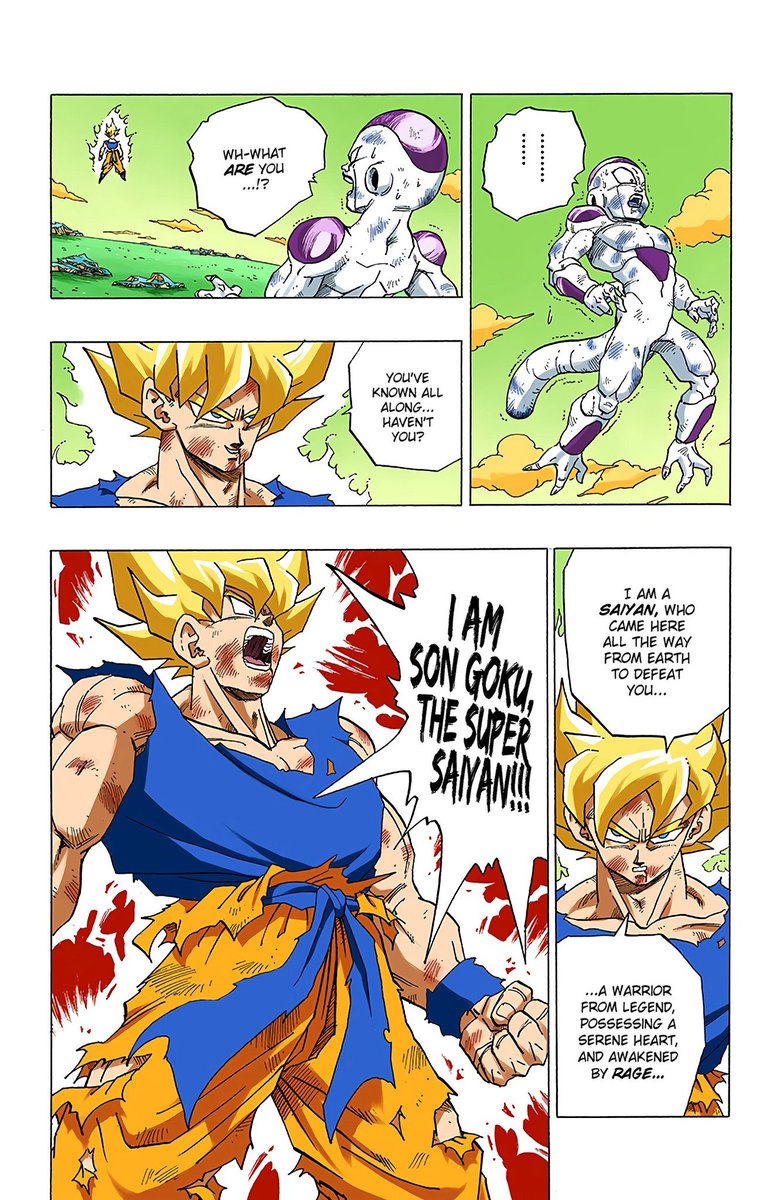 GamingNextDoor's tweet photo. 15. Goku is purposely taking a hit from Frieza and telling him how pathetic he is. https://t.co/ayzUCcgdM6