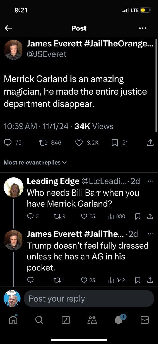 BadGarlandTakes's tweet photo. Naysayer #HumorFail, as usual.

Have none of these folks ever heard of https://t.co/kWerg1QSuv? 

They couldn’t be more disrespectful to the 115K DOJ employees  who have racked up an absolutely remarkable record under Garland. https://t.co/HGjAxc46nk