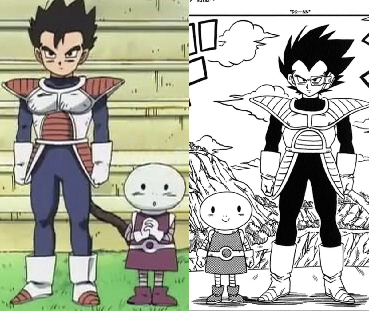 VegetaContent's tweet photo. Tarble actually looking like vegeta rather than another generic saiyan >>>>> #DragonBall https://t.co/83ebuU1FlA