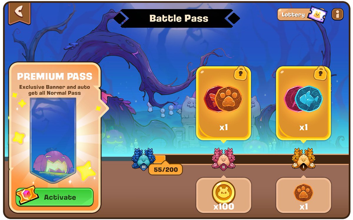 kichivzla's tweet photo. La nueva temporada de Axie Classic llego y con ella su Pase de Batalla!🎟️

Pase Normal(Gratis): ofrece recompensas como oro, fichas y artefactos.
Pase Premium(1500 Gemas): recompensas mejoradas incluyendo artefactos adicionales, junto con varios objetos exclusivos.

🧵(1/4)... https://t.co/PsKVYYeyS6