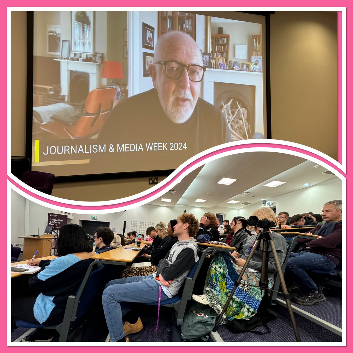 Captivated audience hearing BBC war correspondent Jeremy Bowen talking about his life and reminding us not to trade accuracy for speed. Thank you #LTJMW