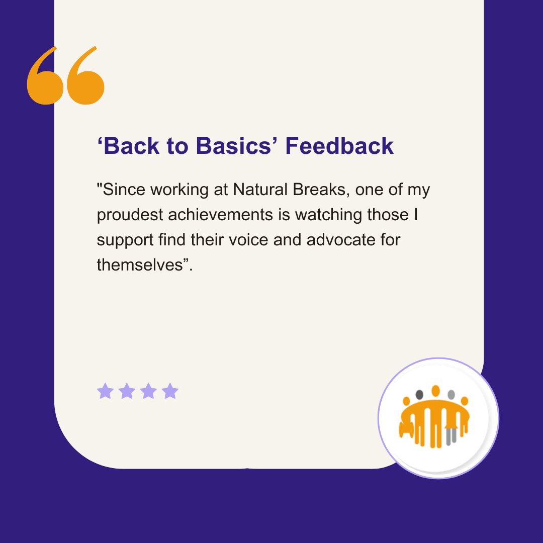 During our full organisation training days, we asked our staff about their proudest moments since working at Natural Breaks. 

Join our team and support individuals to have their say 📢 See the link in our bio for more

#ThisIsUs #WorkWithUs