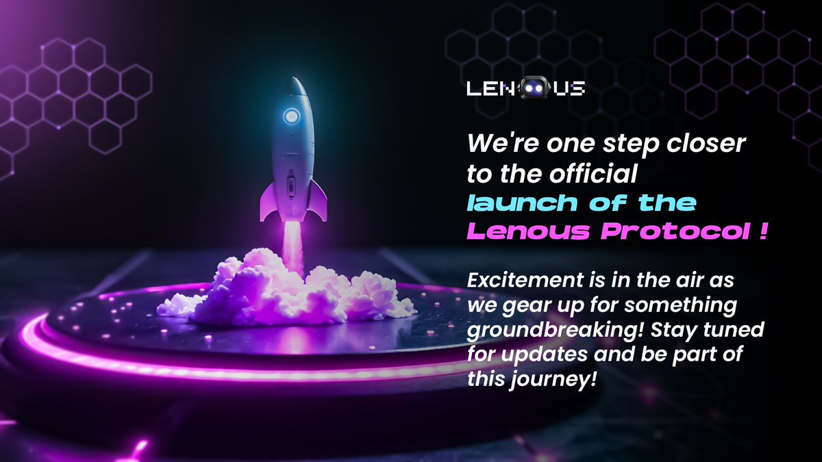 LenousDex's tweet image. 🌟 We&apos;re one step closer to the official launch of the Lenous Protocol! 🚀 Excitement is in the air as we gear up for something groundbreaking! Stay tuned for updates and be part of this journey! 💫 #LenousProtocol #CloserToLaunch #BlockchainRevolution