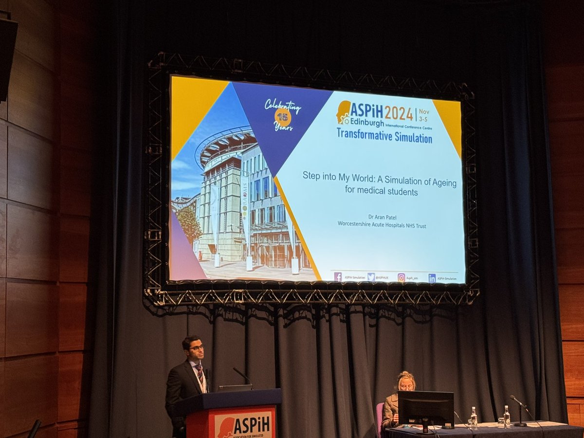 Finally for today, last year’s <a href="/WAHT_UGAcademy/">WAHT Undergraduate Academy</a> CTF Aran presenting his simulation of ageing for medical students #ASPiH2024