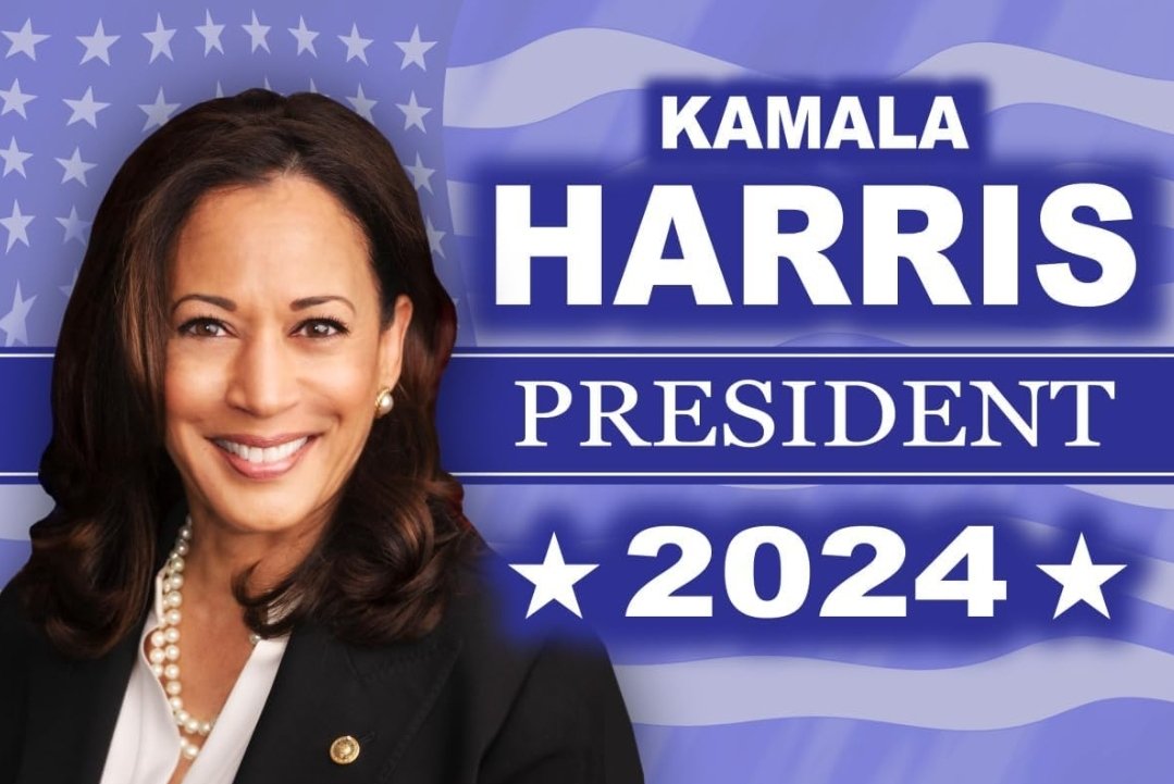 "Vanuit Nederland hoop ik dat Amerika kiest voor Kamala Harris – een leider met visie en kracht om geschiedenis te schrijven. Moge zij de eerste vrouwelijke president worden en een nieuwe toekomst openen vol hoop." ✊🏻💚⚘️⚒️🍀❤️✊🏻