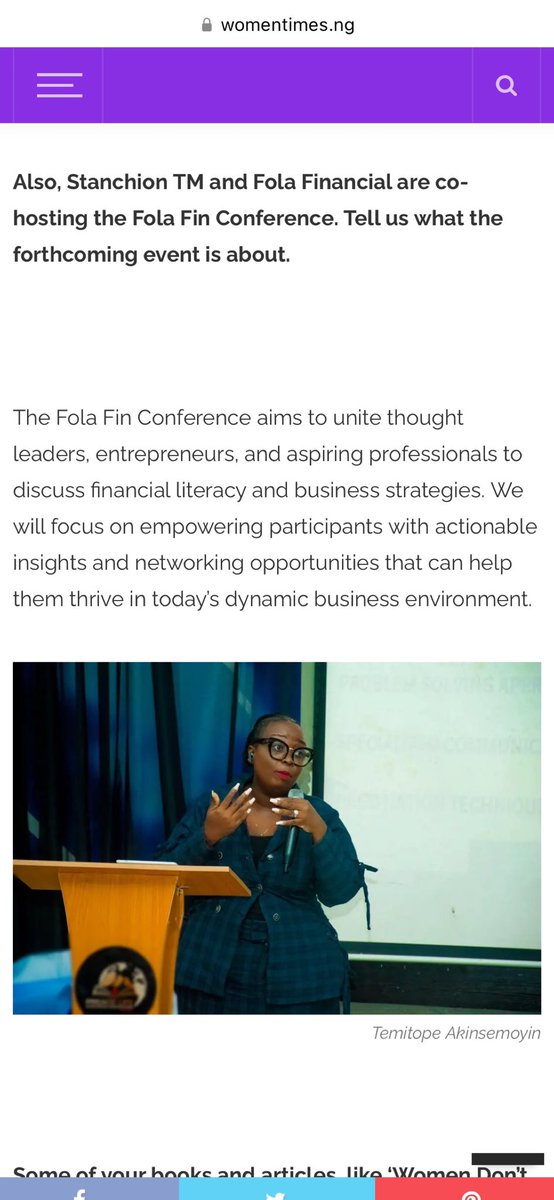 deola911's tweet photo. Thank you @womentimes for the feature!
Happy new week.

https://t.co/mAEnVD4xc3 https://t.co/rCeyevM8jd