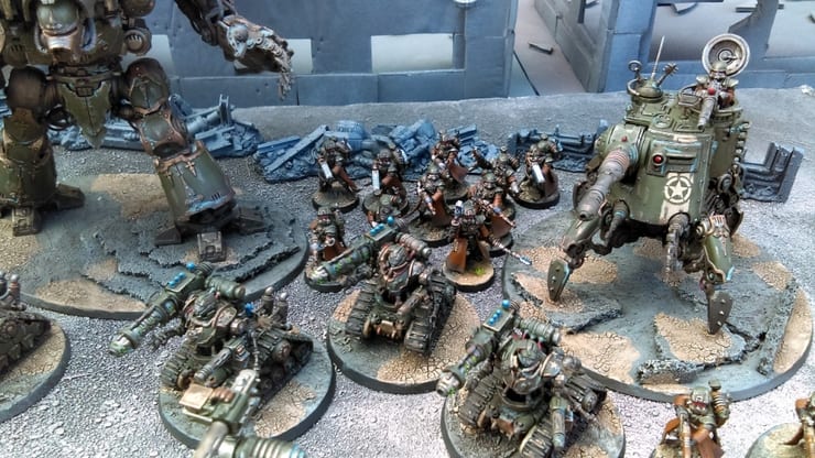 EspWarhammer's tweet photo. Este ejército de Warhammer 40k inspirado en la NCR de Fallout es sencillamente brutal: https://t.co/f76YCOLasO
