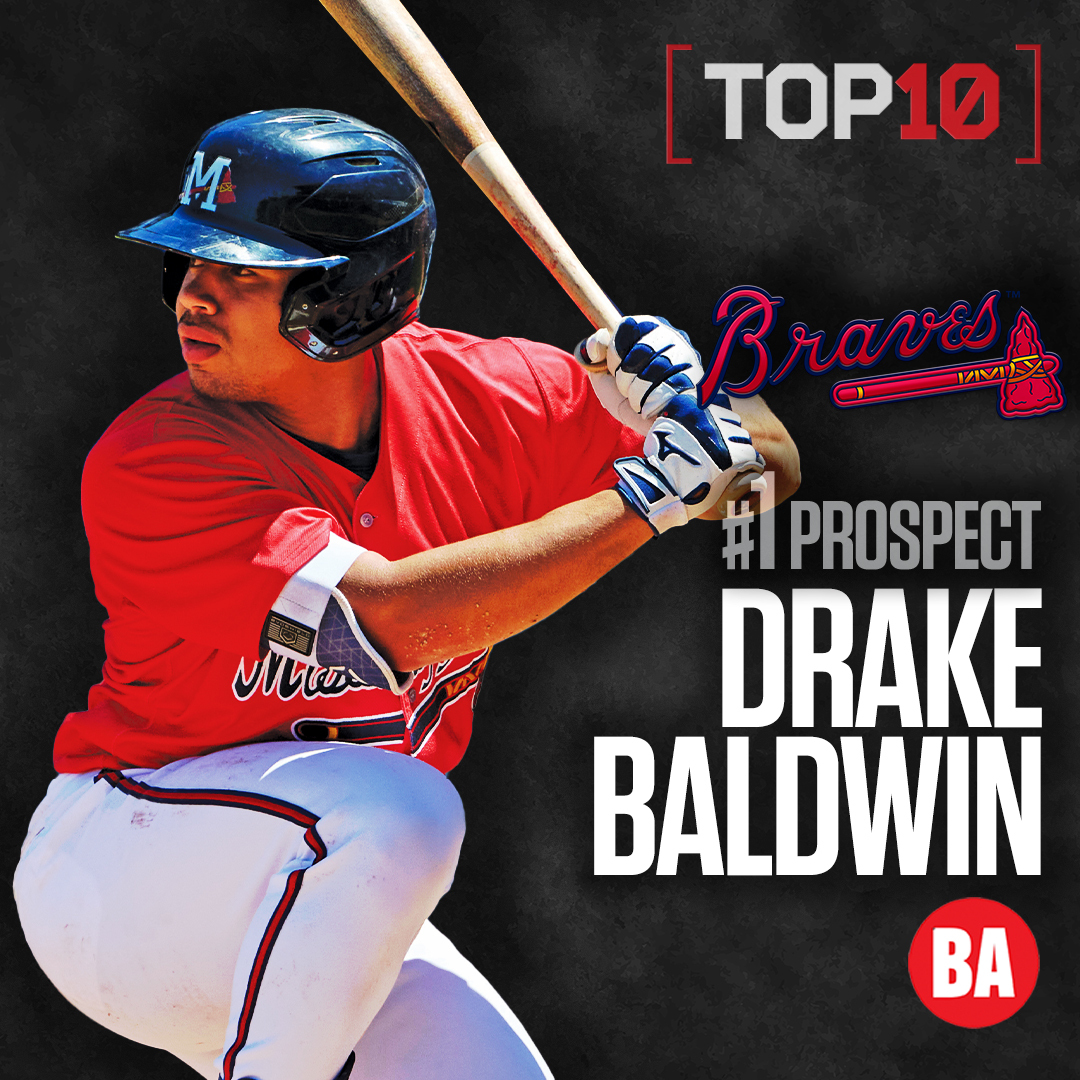 NEW BRAVES PROSPECT RANKINGS 🚨

Atlanta's 2025 Top 10 is here. You can find:

⚾️ Drake Baldwin No. 1
⚾️ New scouting reports for every player
⚾️ Best tools + projected lineup
⚾️ Chat at 2 p.m. ET

baseballamerica.com/stories/atlant…
